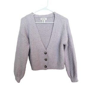 Jessica Simpson Womens XS Violet Long Sleeve Cardigan